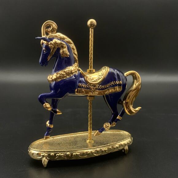 Vintage 1996 Franklin Mint Carousel Horse Figurine - Picture 7 of 16